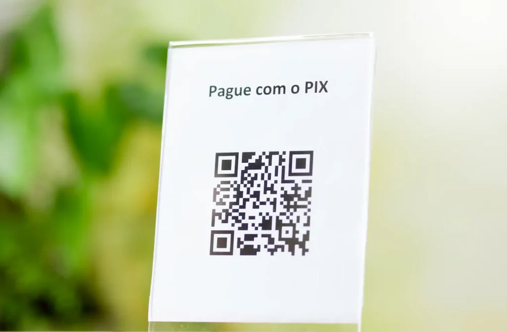 Foto de um exemplo de PIX por QR Code